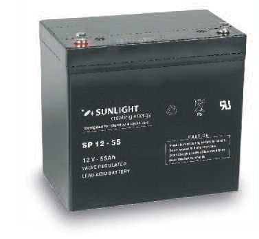 Акумулатор,  SUNLIGHT 12V 55AH  SPA