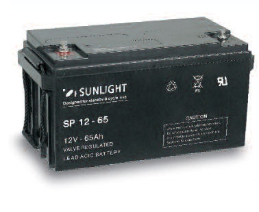 Акумулатор,  SUNLIGHT 12V 65AH  SPA