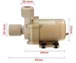 , , Циркулационна помпа WS246  DC 24V  6m , безчеткова моторна за гореща вода